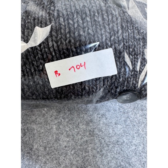 Theory Button Front Poncho Capelet Cardigan Sweater Wool Blend Gray Womens ML - Picture 8 of 8